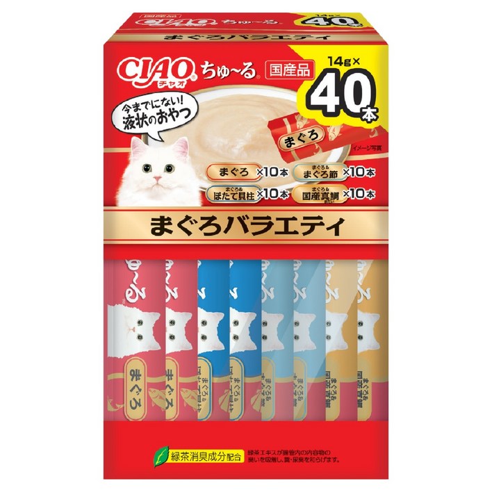 이나바 챠오츄르 고양이 버라이어티 짜먹는 간식 40p