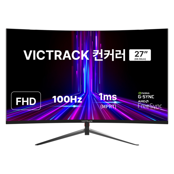 빅트랙 FHD 100Hz 커브드 모니터, 68.58cm, 27CM10001 빅트랙 FHD 100Hz 커브드 모니터, 68.58cm, 27CM10001