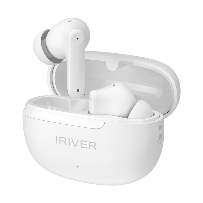 아이리버 무선 6.0 커널형 러닝 헬스 스포츠 터치컨트롤 오토페어링 C타입충전 블루투스 이어폰, IBTX1, 알파인 화이트