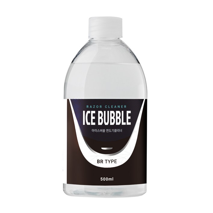 아이스버블 면도기클리너 세정액 BR타입 500ml, 브라운 호환BR타입, 단일 색상, 1개 아이스버블 면도기클리너 세정액 BR타입 500ml, 브라운 호환BR타입, 단일 색상, 1개
