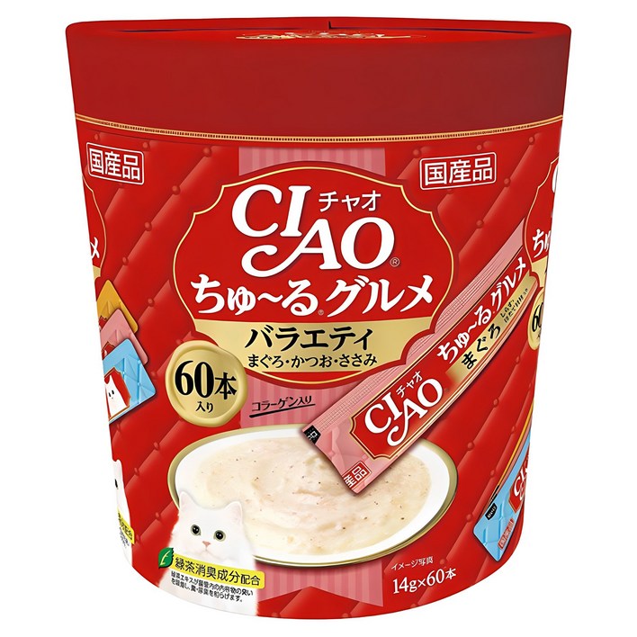챠오츄르 고양이 구루메 버라이어티 간식 60p