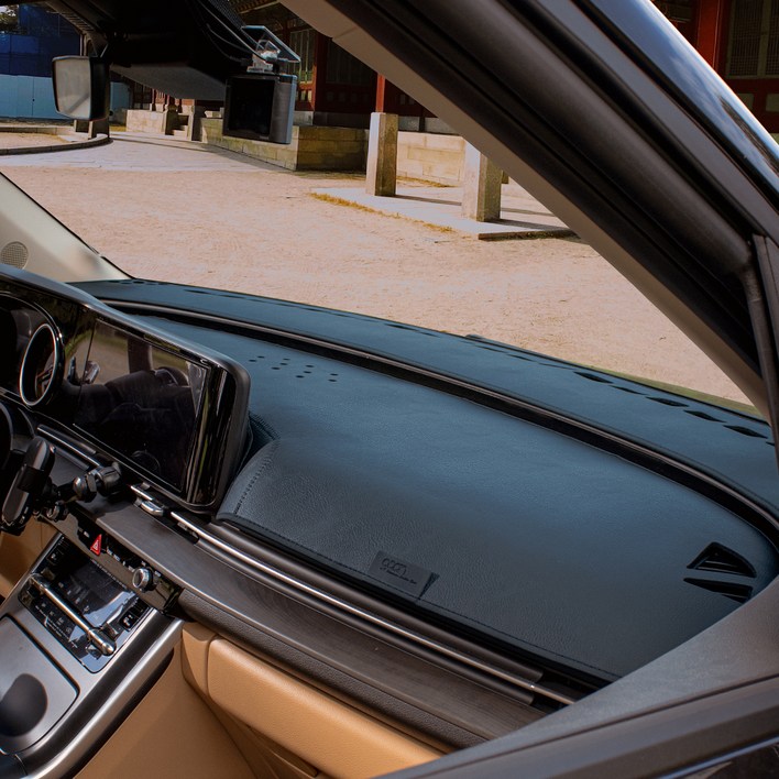 gaon 가죽 대쉬보드커버 3세대, 블랙, EV9 23년6월HUD유센터스피커유