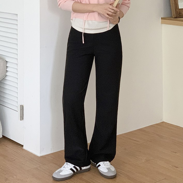 토마토팩토리 여성용 롱일자 히든밴딩 너를발견 슬랙스