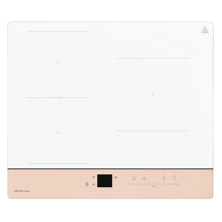 나비엔매직 인덕션 2분할 전기레인지 3구 WHITE ROSE BEIGE, 빌트인, ERI3463AF 나비엔매직 인덕션 2분할 전기레인지 3구 WHITE ROSE BEIGE, 빌트인, ERI3463AF
