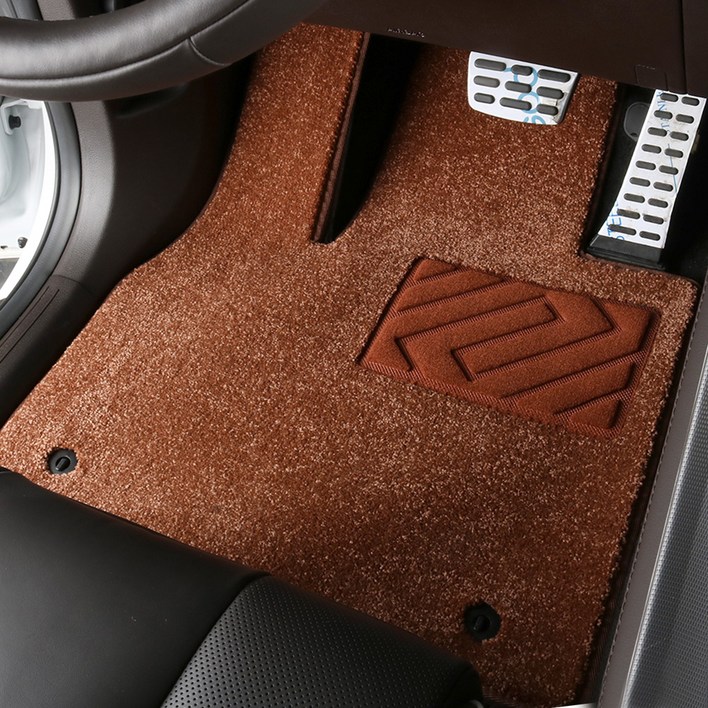 3W 에코라이너 패브릭 카매트 1  2열 세트, 현대 제네시스 G80 2륜 2020.42023.11, 꼬냑브라운