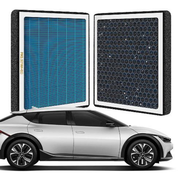 퓨어에어 EV6 헤파 활성탄 듀얼 에어컨필터호환