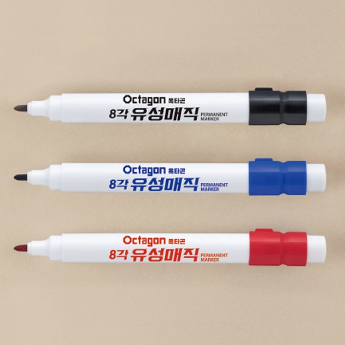 라인플러스 옥타곤 8각 유성매직