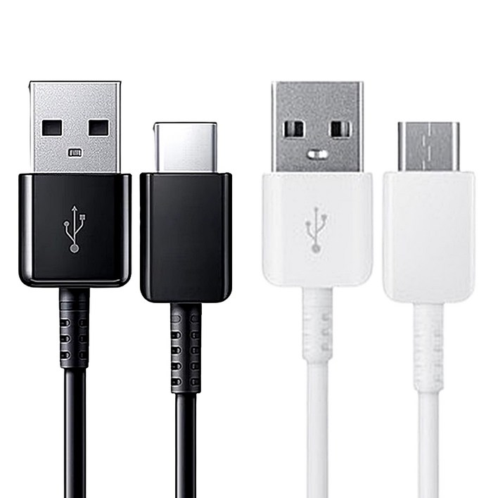[neonp] 1+1 삼성전용 USB C타입 고속 충전 케이블 갤럭시 스마트폰 탭 호환, 혼합, 2개, 200cm