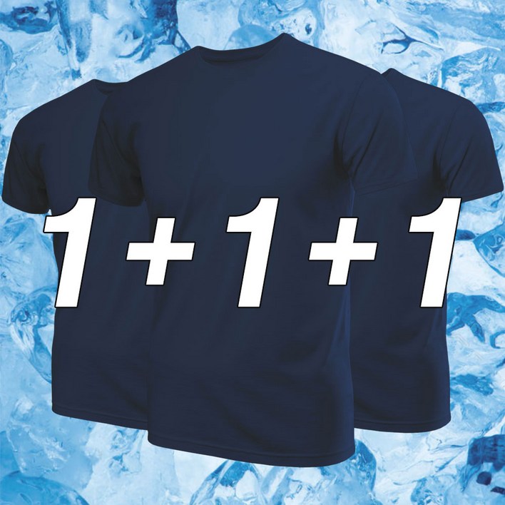 남녀공용 기능성 쿨티 반팔 3매입