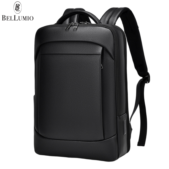 벨루미오 대용량 고급 소가죽 노트북 백팩 직장인 대학생 출장 가방