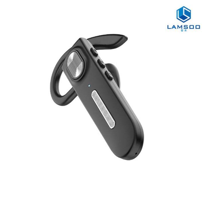 람쏘 LS-Stalk2 에스톡2 노이즈캔슬링 듀얼 빔포밍마이크 핸즈프리 귀걸이형 통화용 한쪽 한국어 음성안내 블루투스 무선 이어폰 C타입 최대30시간재생, 블랙, LS-Stalk2(에스톡2) 통화용블루투스