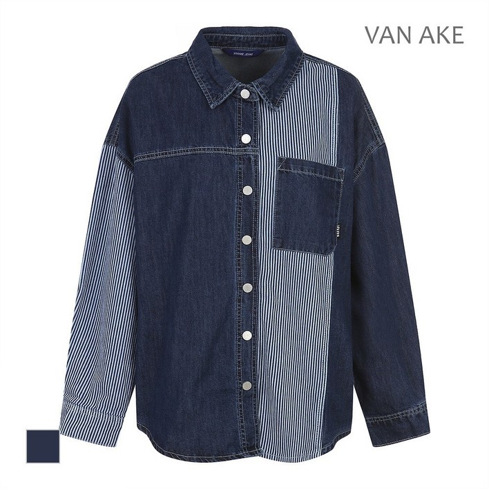 [반에이크] ST배색 데님자켓_VB49DBM201Z