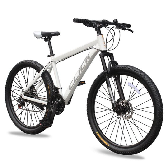 클릭 MTB 자전거 프라임 디스크브레이크 시마노 21단, 제스트 26인치 화이트, 1개, 170cm
