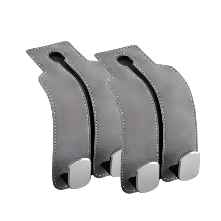 카엔락 11 고급 스웨이드 차량용 조수석 뒷좌석 가방 옷걸이 헤드레스트 후크