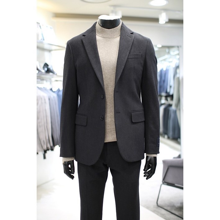 NC 불광 지이크 파렌하이트  가을 겨울 남성 마이크로패턴 다크그레이 셋업수트 FHEAX4336/4236