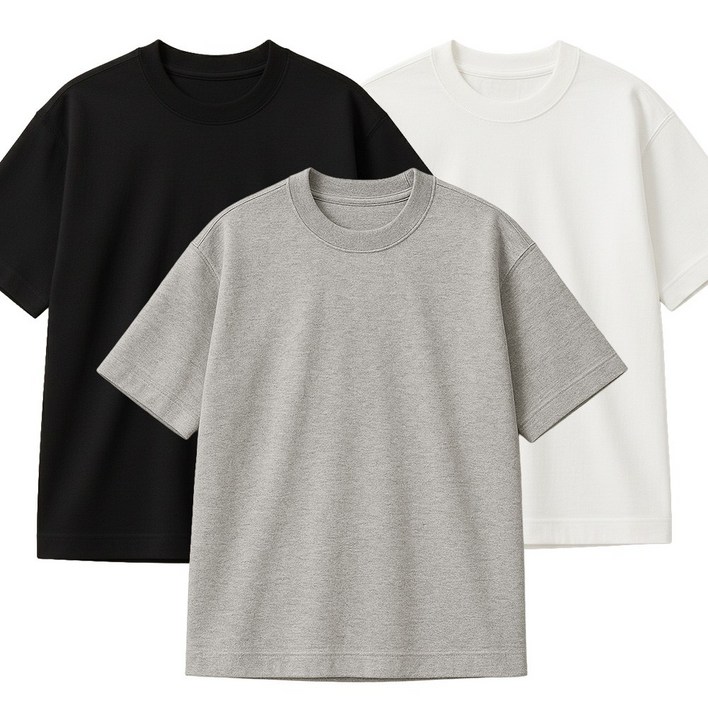 라이프폼 12수 고밀도 남성 여성 순면100 무지 라운드 반팔 무지티 기본티 티셔츠 흰티 면티 반팔티