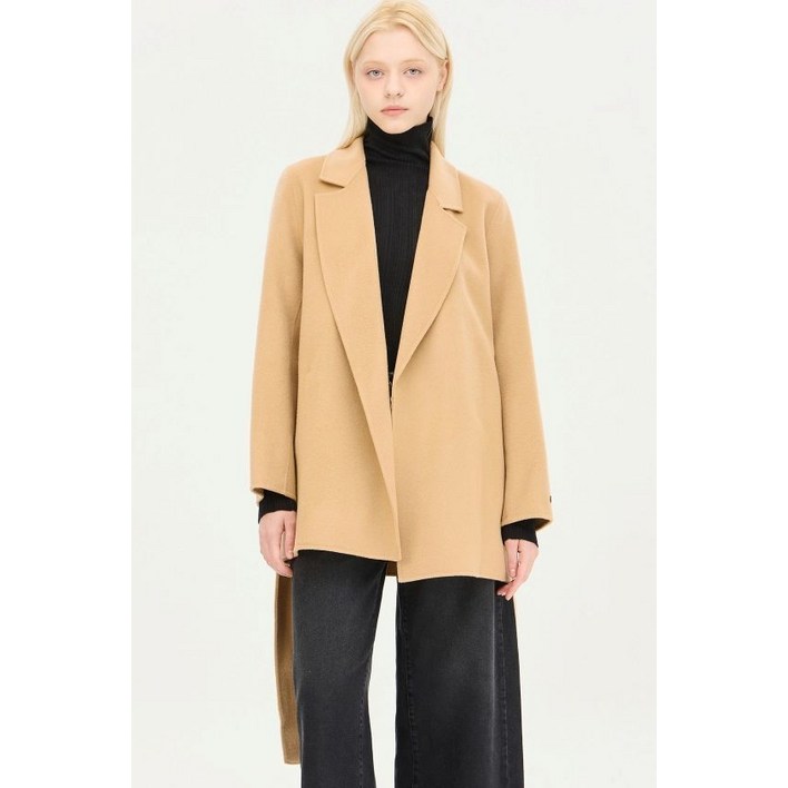 시슬리 아이콘 중기장 벨티드 코트 SACTE3461