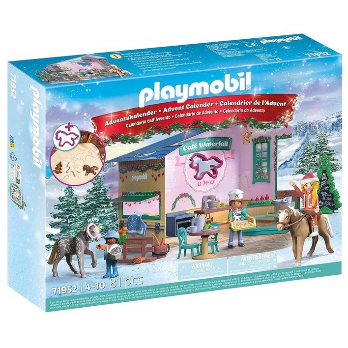 PLAYMOBIL 어드벤트 캘린더 Christmas at the Rider Café [호환]