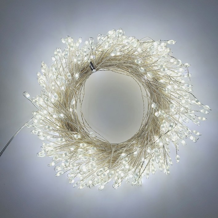 지아이비 DC24V LED 500구 큰알 폭죽와이어 크리스마스 트리 파티 무드등전원코드포함, 화이트, 1개 지아이비 DC24V LED 500구 큰알 폭죽와이어 크리스마스 트리 파티 무드등전원코드포함, 화이트, 1개