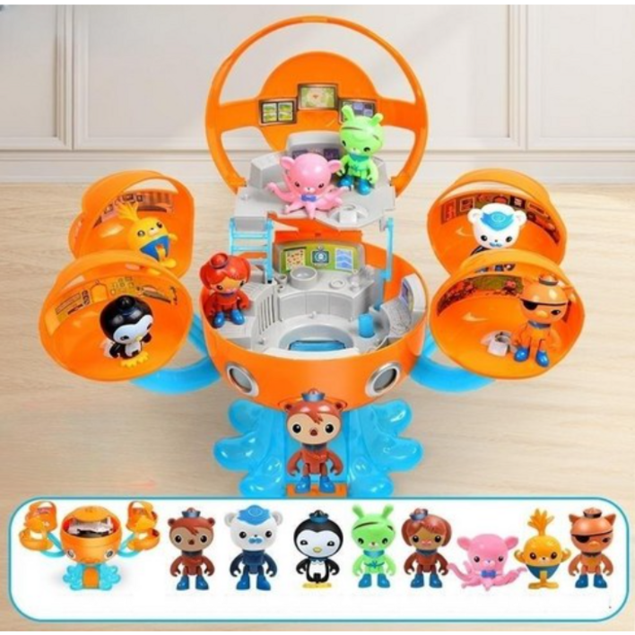 옥토넛 옥토포드 상어 플레이세트 잠수함 장난감 캐릭터 8종 세트 바다탐험대