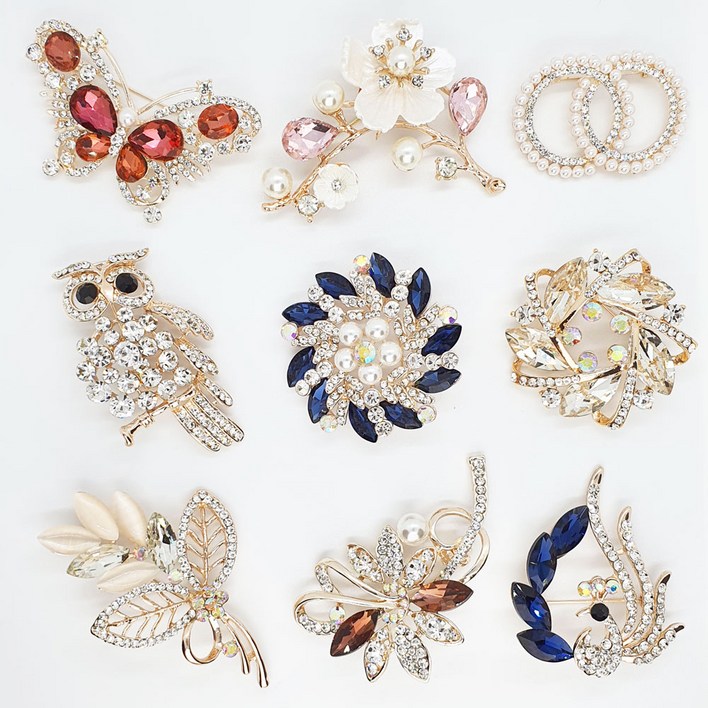 루씨올르무료배송 브로치모음 브로치 핑크골드브로치 브로찌 여성쥬얼리 주얼리 스왈스톤
