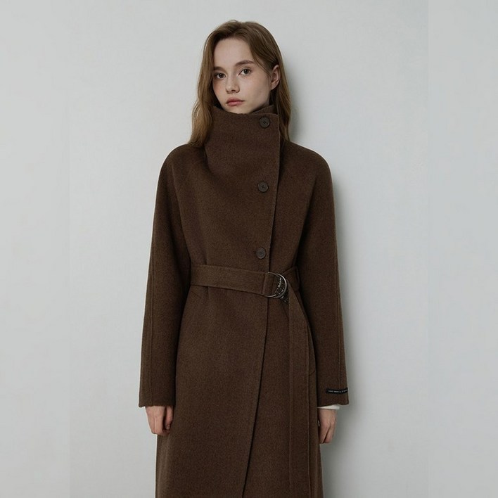 백화점 정품 25FW 잇미샤 하이넥 카라 핸드메이드 울 코트 ITPBHHC700