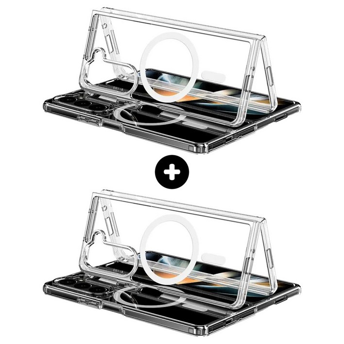 디어디바이스 초강력 맥세이프 투명 케이스 2개입 세트