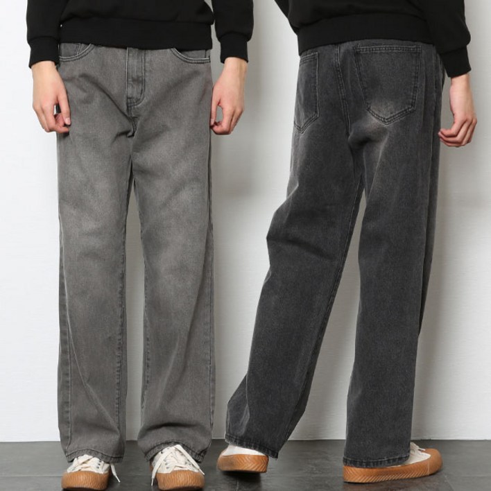 남자 청바지 S2XL 사계절 와이드 2컬러 데님 팬츠