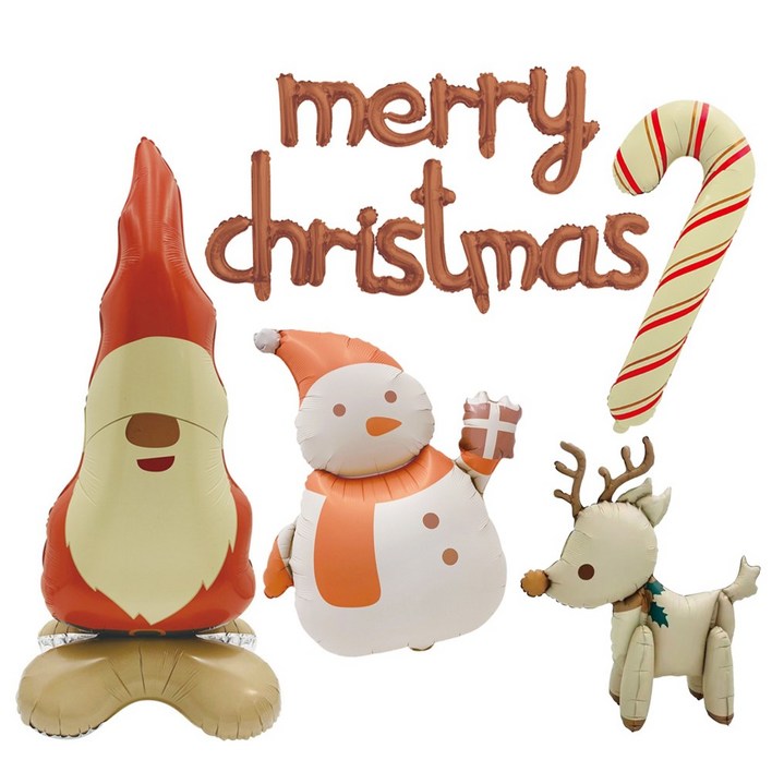 크리스마스 세트 풍선 가랜드 파티장식 소품 혼합풍선 트리 데코 홈파티용품 에브리띵스마일 1077, 1세트, 타입 8