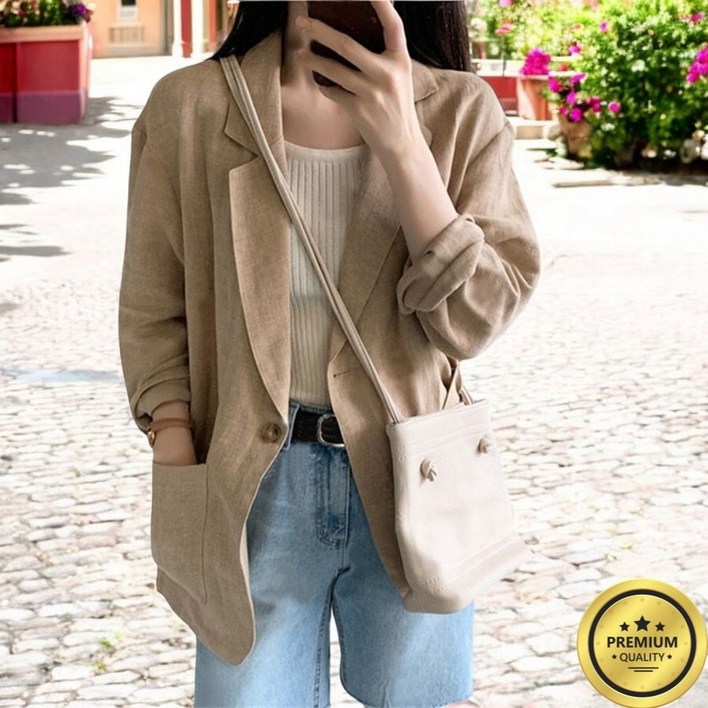 딜포유 여성 여름 린넨자켓 긴팔 오피스 사무실 데일리룩 딜포유 여성 여름 린넨자켓 긴팔 오피스 사무실 데일리룩