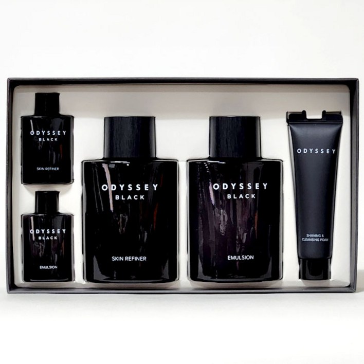 오딧세이 블랙 남성 화장품 2종 세트