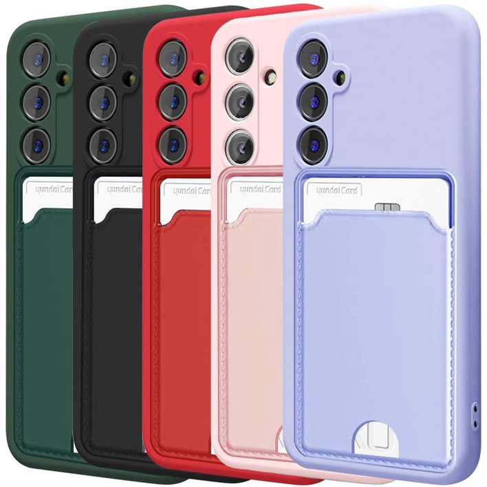 벌크온 11 갤럭시 S23 카드 수납 포켓 카메라 보호 풀커버 실리콘 컬러 휴대폰 케이스