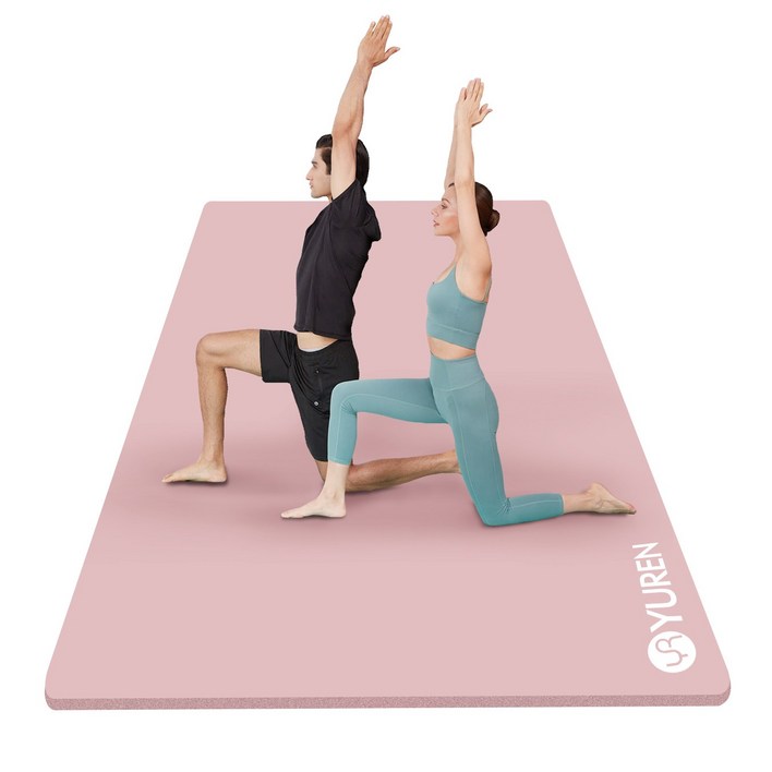 유렌 초대형 홈트매트 20mm 2인용 130x200cm 두꺼운 요가매트 NBR 운동매트