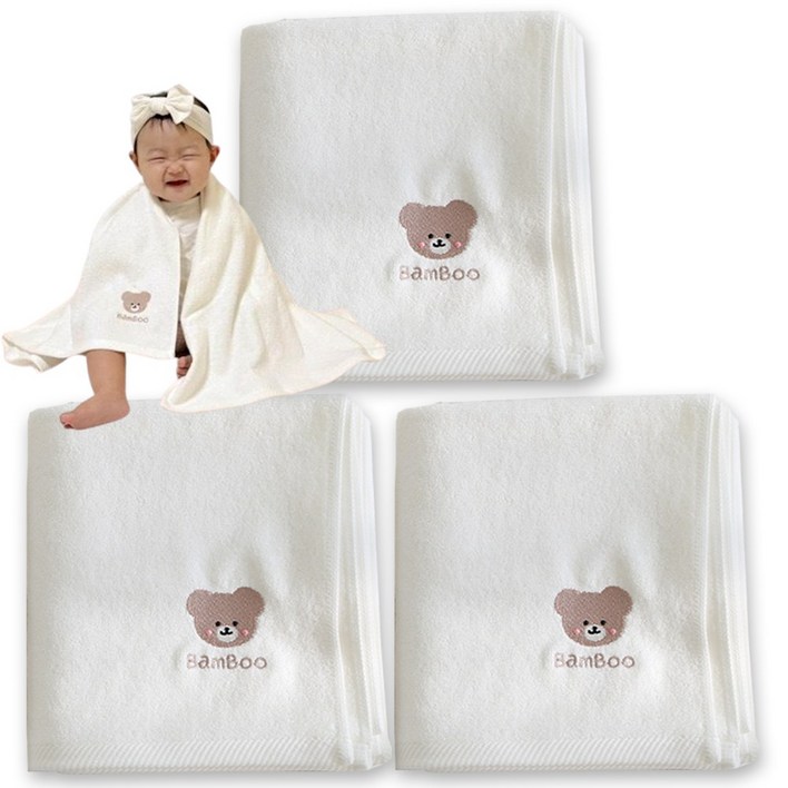 데일리맘 밤부 부드러운 아기목욕타올