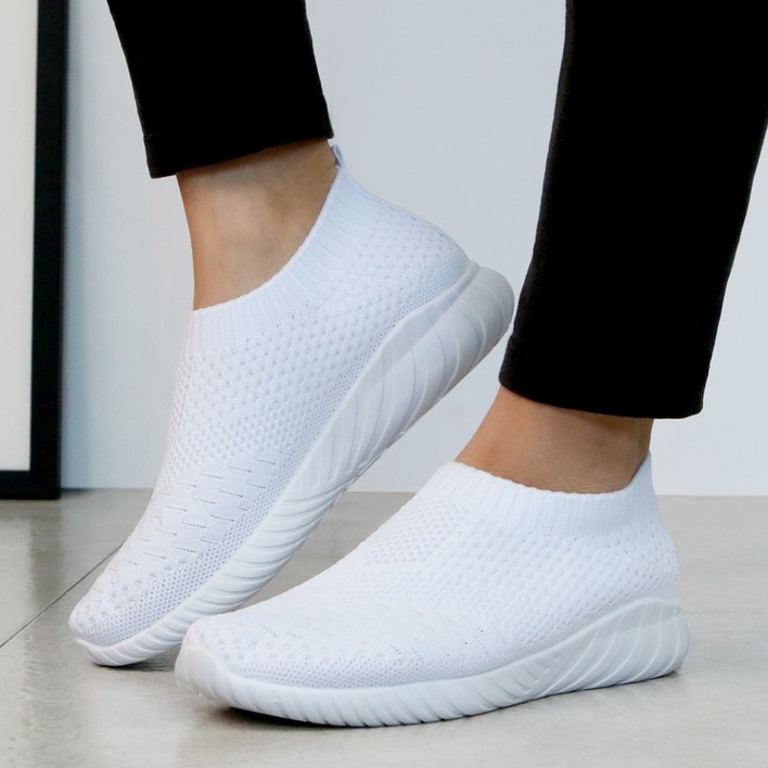 커플 운동화 삭스 스니커즈 런닝화 헬스화 슬립온 발편한 신발 JU42P6