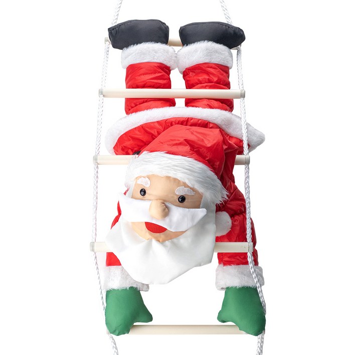 60cm 사다리 타는 대형 패딩 산타 인형, 1개