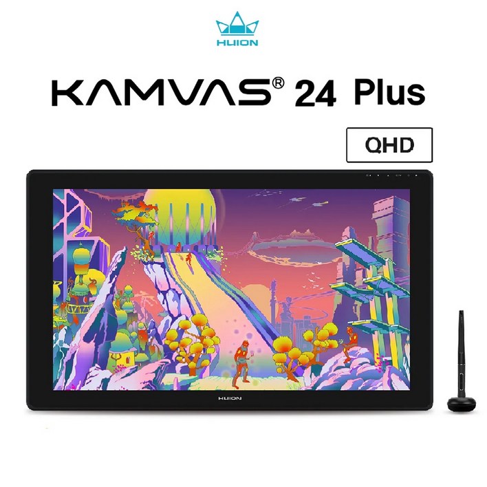 휴이온 KAMVAS 24 PLUS 2.5K 24인치 QHD액정타블렛, Black