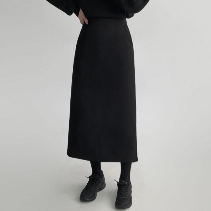 에이와비 여성용 140.150ver AWABMADE뉴말랑밍크롱스커트 키작녀기장선택밍크안감1color2size