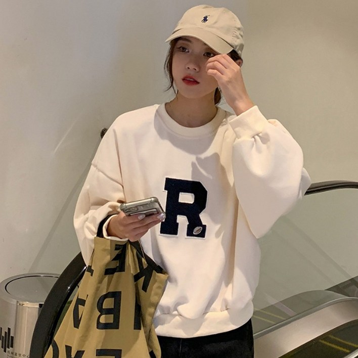코마드 R 오버핏 캐쥬얼 맨투맨 긴팔 UTO565