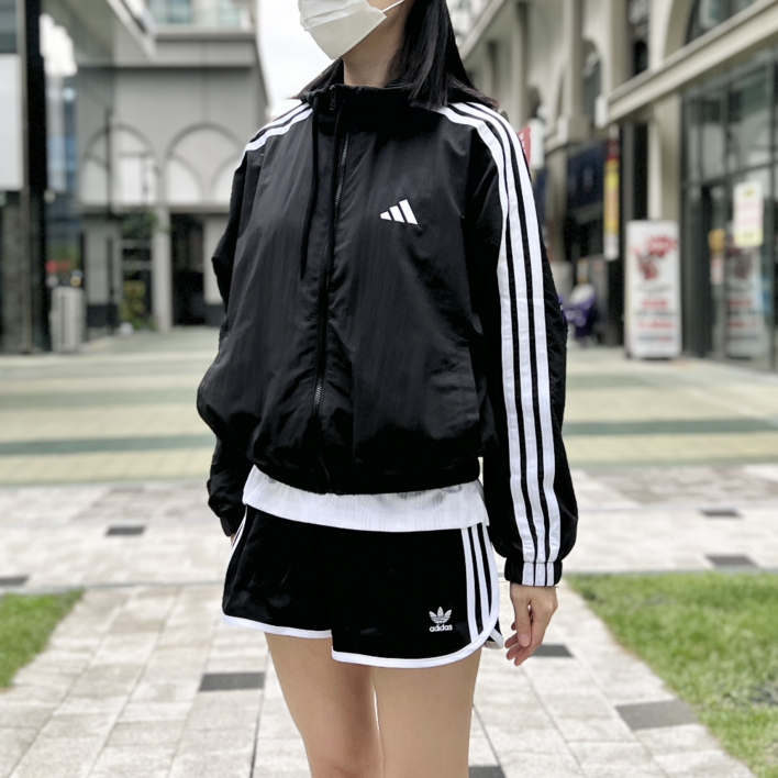 아디다스 3SWB 여성 우븐 윈드브레이커 방풍 트레이닝 바람막이 집업 후드 아우터 가을 블랙