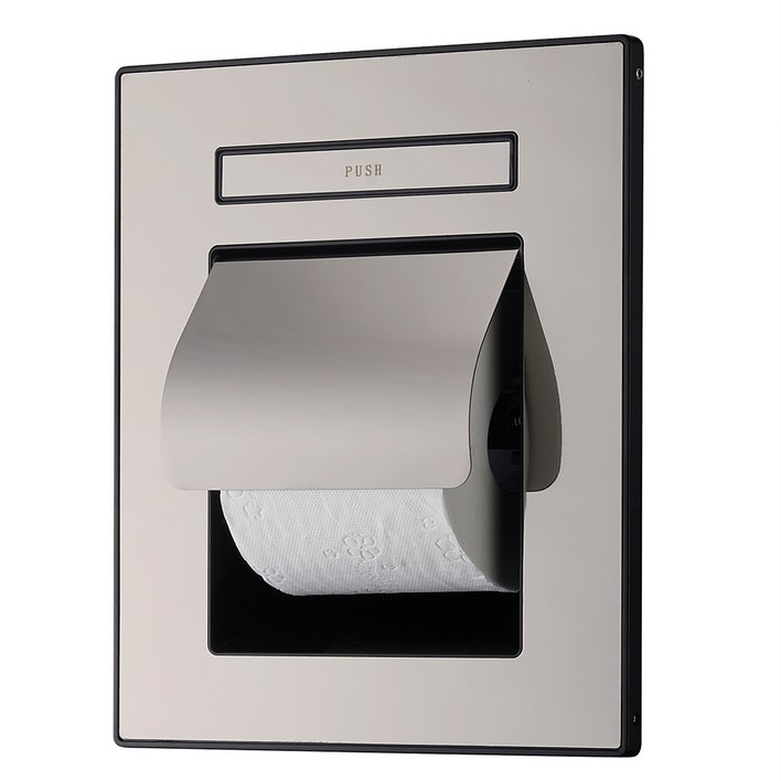 매립형 휴지걸이 사틴컬러 화장실 휴대폰거치 트레이형 화장지걸이