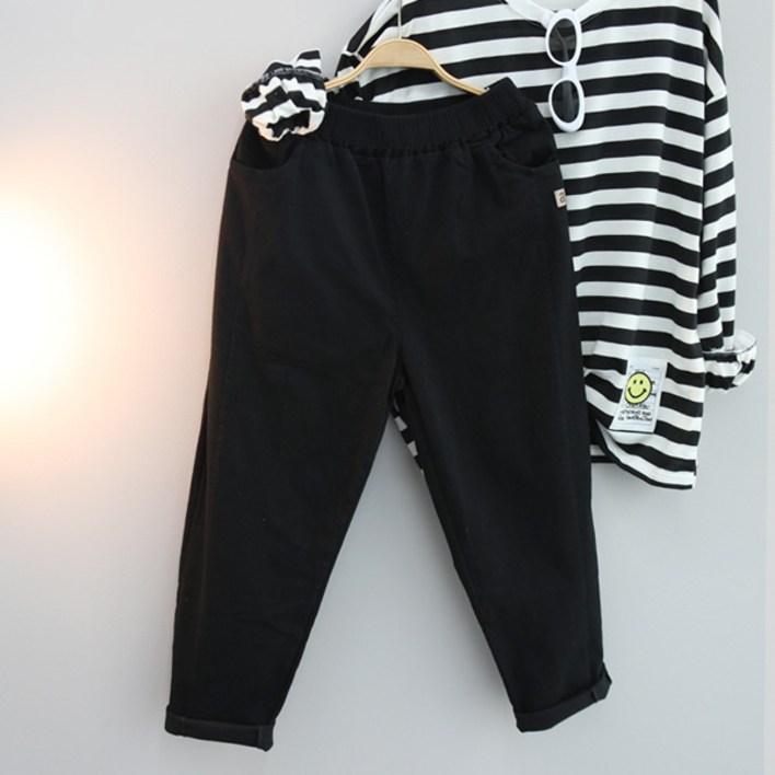 달콩 에이패치스판배기팬츠 여성 하의 바지 편한바지