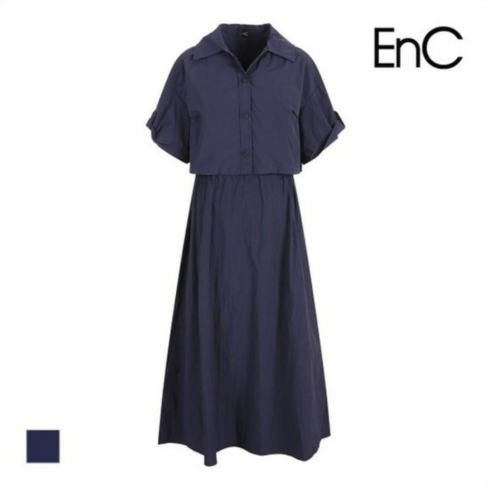 이앤씨 ENC 반팔셔츠 끈원피스 세트ENOW33806CNV 216081