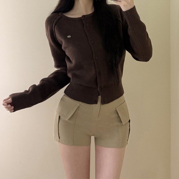 VANANA2 캐주얼 니트 긴팔 가디건