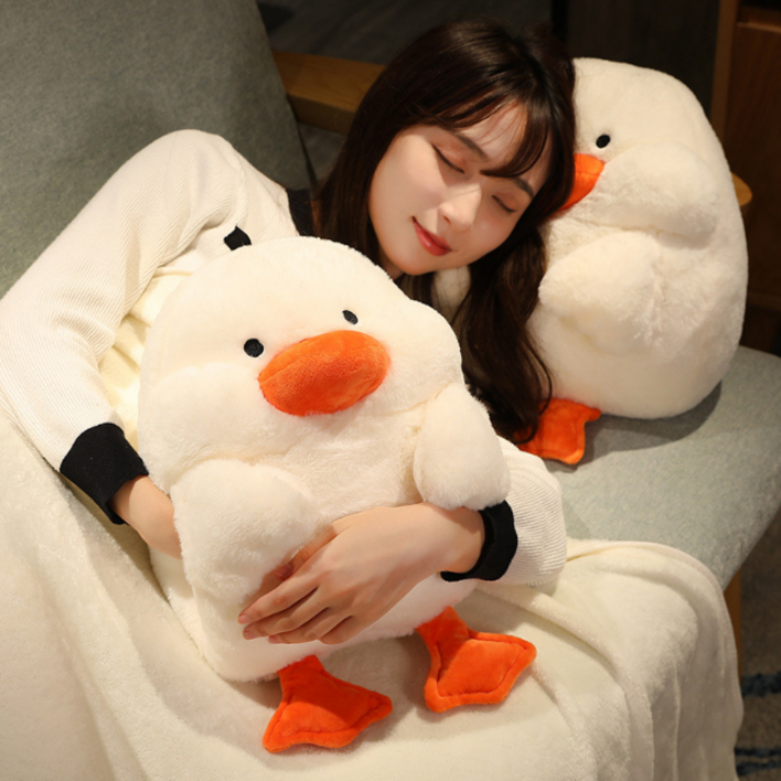 귀여운 예쁜 겨울 오리 쿠션 이불 무릎 학교 사무실 담요