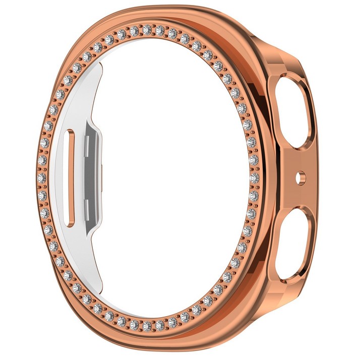 삼성 갤럭시워치8 호환 다이아몬드 일체형 케이스 40mm44mm, 전도 로즈골드