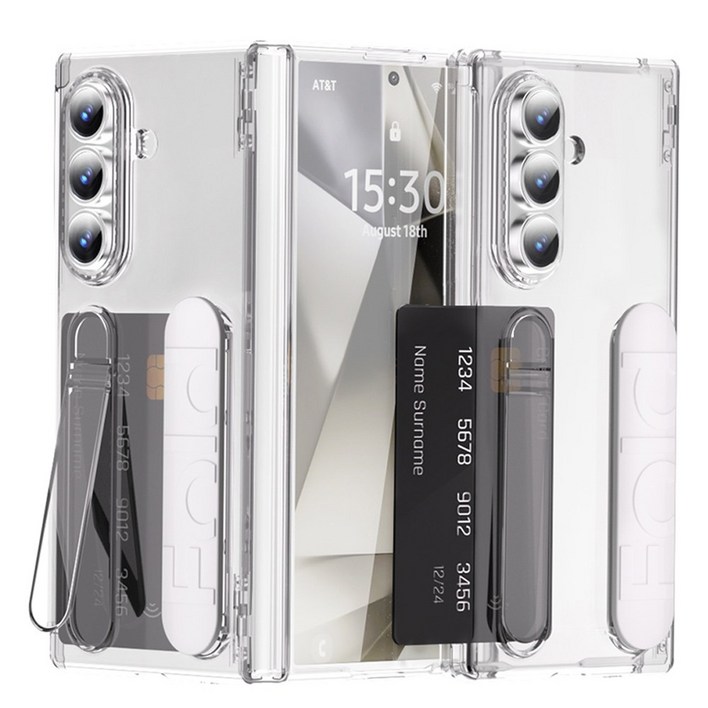 Elvo 갤럭시폴드7 힌지보호 사이드 카드수납 핸드스트랩 풀커버 케이스