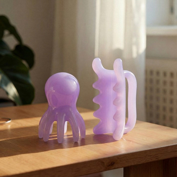 세티데이 문어 괄사 두피 마사지기