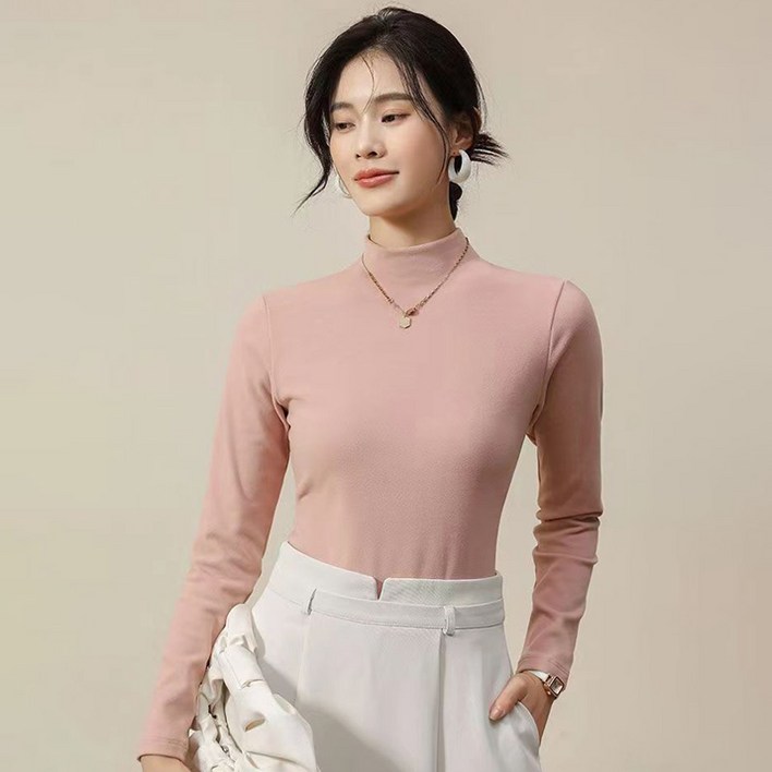 사입자몰 릴리반목티 이너 프릴 폴라 레이어드 긴팔 반폴라 반하이넥 티셔츠 블라우스 니트 원피스 여성 미시 사입자몰 릴리반목티 이너 프릴 폴라 레이어드 긴팔 반폴라 반하이넥 티셔츠 블라우스 니트 원피스 여성 미시