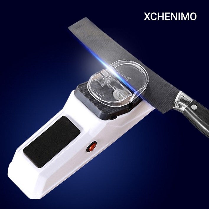 체니모 3초 전동 자동 칼갈이 가위갈이 연마석 고밀도